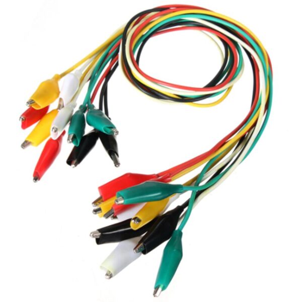 Juego de cables con 20 caimanes