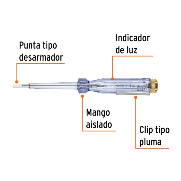 Probador de circuitos de corriente alterna 14 cm, Truper - Imagen 2