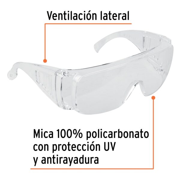 Lentes de seguridad transparentes, Truper Safe - Imagen 2