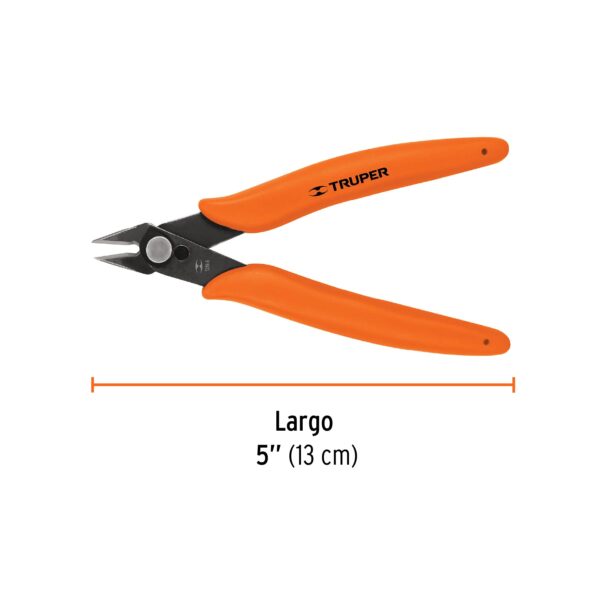 Pinza 5" de corte para electrónica, Truper - Imagen 3