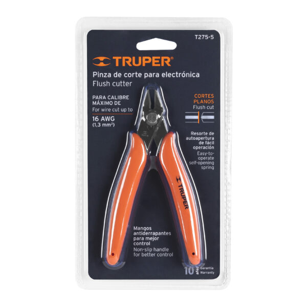 Pinza 5" de corte para electrónica, Truper - Imagen 4